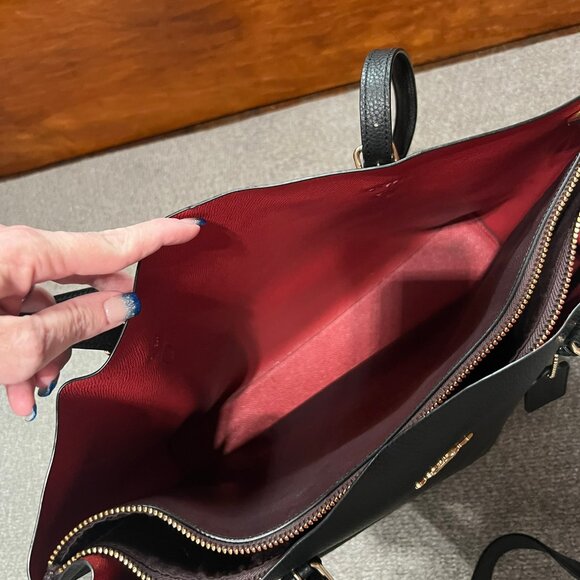 Black Coach Mollie Tote Bag Model 1671 - Picture 4 of 9